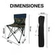 thumbnail image 4 of Conjunto de 4 Sillas Plegables CJR para Camping y Playa con Mesa Azul, 4 of 9