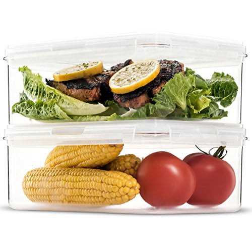 Komax Hikips Premium Tritan Pantry Food Storage Containers. (set of 2) - Airtight, Leakproof
