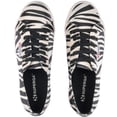 thumbnail image 2 of Superga Velvet Animal Print Lace Up Classic Low-top Platform Sneaker ZEBRA (ZEBRA, 11), 2 of 5