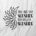 thumbnail image 2 of Sunflower T-Shirt | Pretty Flowers White Tee Gift, 2 of 5