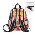 thumbnail image 5 of FORMRS School Backpack with Front Zippered Pocket 12" Student Travel Daypack, Art Geometric, 5 of 6