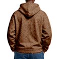 thumbnail image 5 of Domuza Leopard Print Long Sleeve Hoodie Sweatshirt for Men Funny Fashion Novelty Drawstring Loose Hoodie Pullover with Pocket, 5 of 6