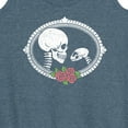 thumbnail image 3 of Instant Message - Human And Cat Skull - Women's Racerback Tank Top, 3 of 6