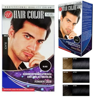 L3VEL3 Hair Color - Black Dye 4.2 oz for Hair & Beard - Multipack  BLACK-100ML-6P