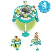 Bright Starts Bounce Bounce Baby 2-in-1 Activity Center Jumper & Table, Playful Pond, Green, Ages 6 Months and Up