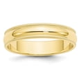 thumbnail image 1 of 10K Yellow Gold Ring Band Wedding Milgrain Standard Half Round, 1 of 4
