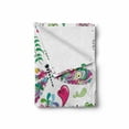 thumbnail image 2 of Dragonfly Soft Flannel Fleece Throw Blanket, Butterfly Dragonfly Paisley Complex Motifs with Diverse Lines Art Image, Cozy Plush for Indoor and Outdoor Use, 50" x 60", Multicolor, by Ambesonne, 2 of 6
