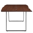 thumbnail image 3 of 74 Inch Dining Table, Brown Black, Wood, Rectangular, Kitchen Cafe Bistro Hospitality Restaurant, Modern Contemporary HB34391, 3 of 13