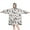 Realistic Feather Collage, variant on Wearable Oversized Blanket,Multicolor Ethnic Mandala Pattern Wearable Blanket Hoodie for Adults,Cozy Hooded Blankets with Super Pockets,Super Warm Fuzzy Pullover for Women & Men