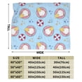 thumbnail image 3 of ZICANCN Throw Blanket Cartoon Gnome Watermelon Pool , Couch Ultra Soft Micro Fleece Sofa Bed Camping Travel Blanket for Adults, 40"x30", 3 of 8