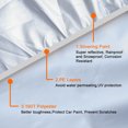 thumbnail image 3 of Unique Bargains Silver Tone 190T Car Cover All Weather Scratch Rain Snow Heat Resistant, 3 of 9