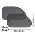 thumbnail image 3 of WSBDENLK Automotive Supplies Summer Mesh Shade 2-Piece Car Window Shade Car Shade Car Sun Screens for Front Windshield Car Shade Front Windshield Parasol Para Parabrisas, 3 of 9