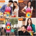 thumbnail image 4 of Colorful Tie Dye Mandala Pattern Apron-Garden Aprons for Women with Pockets-Cotton Linen Waterproof Kitchen Cooking Gardening Aprons Adjustable for Kitchen,Cooking,BBQ and Salon 33x27 Inch, 4 of 7