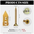 thumbnail image 7 of 2026 New Self Drilling Drywall Anchors, Self-Drilling Plastic Anchors with Screws, Heavy Duty Kit, Holds Up to 100lbs, Ideal for Shelves, TV Mounts, Picture Frames & More, 7 of 7