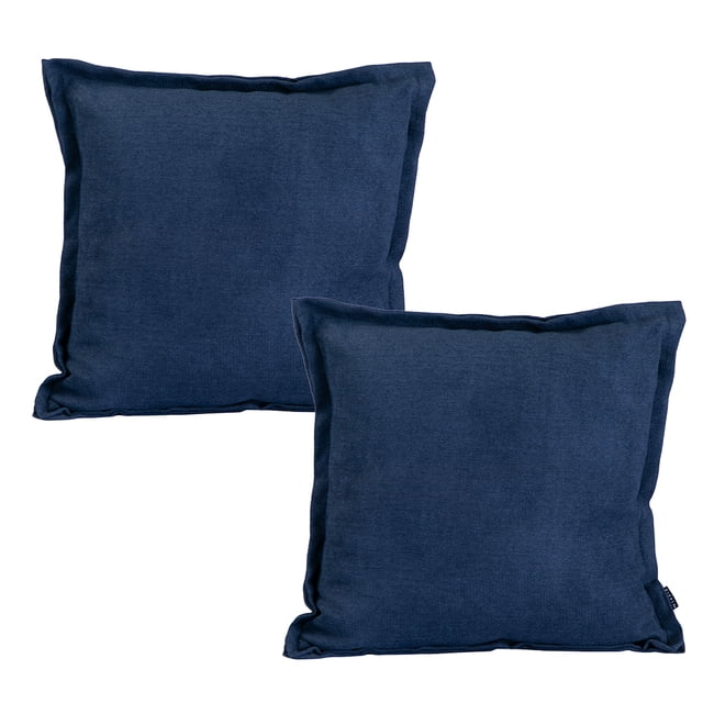 Cojin Decorativo Cuadrado DICASA Set de 2 Azul Marino