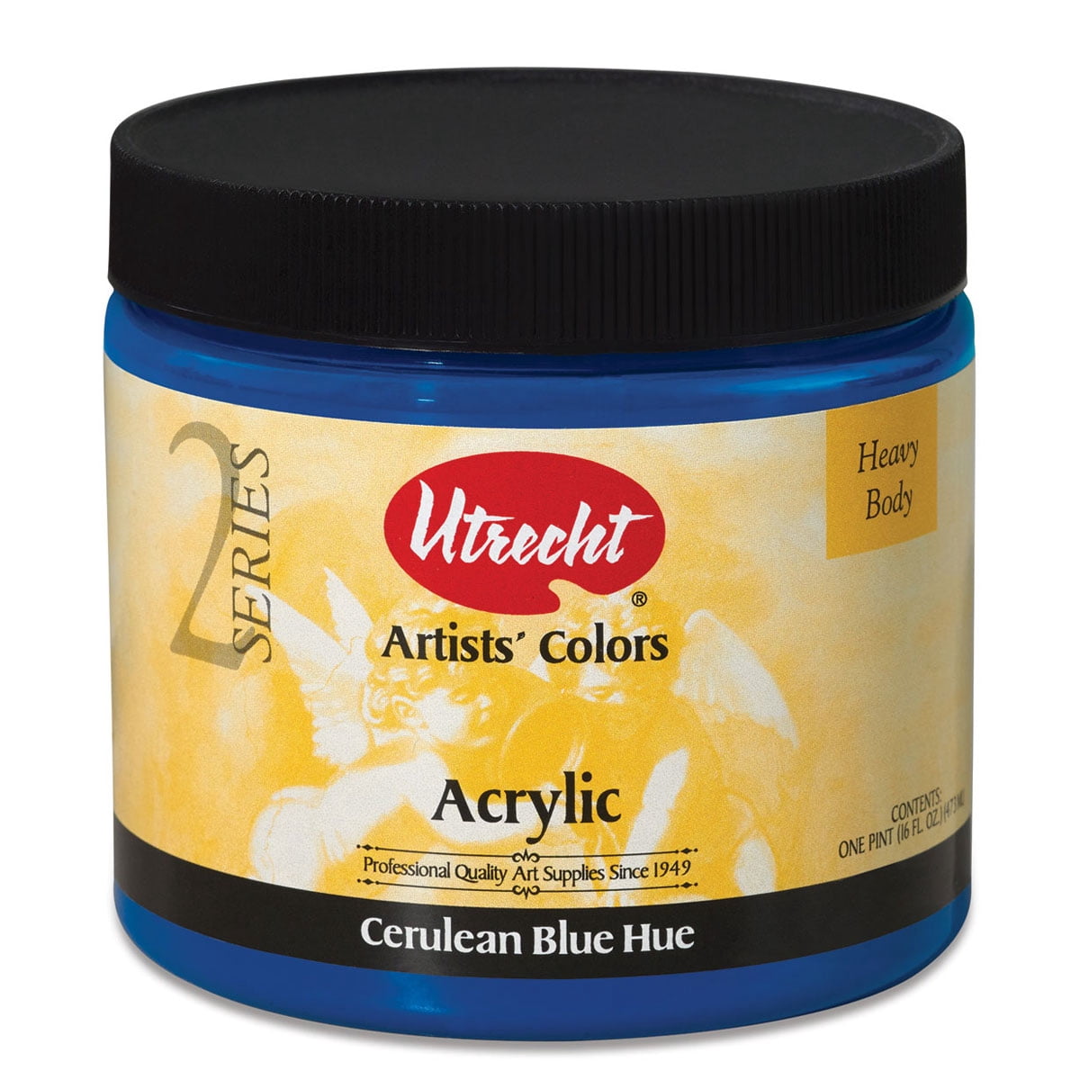 Utrecht Artists' Acrylic Paint - Cerulean Blue Hue, Pint