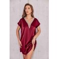 thumbnail image 4 of Ekouaer Nightgown V-neck Sleepwear Lace Nightwear Soft Lingerie for Women, 4 of 6
