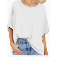 thumbnail image 3 of Oversized Tshirts for Women Summer Short Sleeve Casual Basic Tee Tops Loose Fit Shirts, 3 of 4