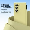 thumbnail image 2 of Allytechgroup for Samsung Galaxy Z Fold 6 Case with Stylus Pen + Pen Holder + Screen Protector, Full Body Protective Hinge Protection Rugged Case for Women Men, Yellow, 2 of 7