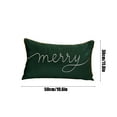 thumbnail image 3 of LanSuare Merry Christmas Pillow Cover, 19.69x11.81 Inch Multicolour Solid Color Pillowcase Home Decoration, for Sofa Couch, Christmas Office, Bedroom Decorations, 3 of 6