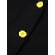 thumbnail image 5 of Sunloudy Vestido largo para mujer, sin mangas, cuello vuelto, con botones, informal, para fiesta, verano, vestido acampanado Sunloudy elegante, 5 of 9