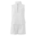 thumbnail image 4 of Nmmued Short Sets for Women, Summer Sets for Women, Tank Top and Shorts Set Women, Travel Outfits for Women, Matching Sets Women Clothing, White XXL, 4 of 5