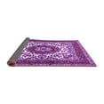 thumbnail image 2 of Ahgly Company Indoor Rectangle Medallion Purple Traditional Area Rugs, 2' x 5', 2 of 4