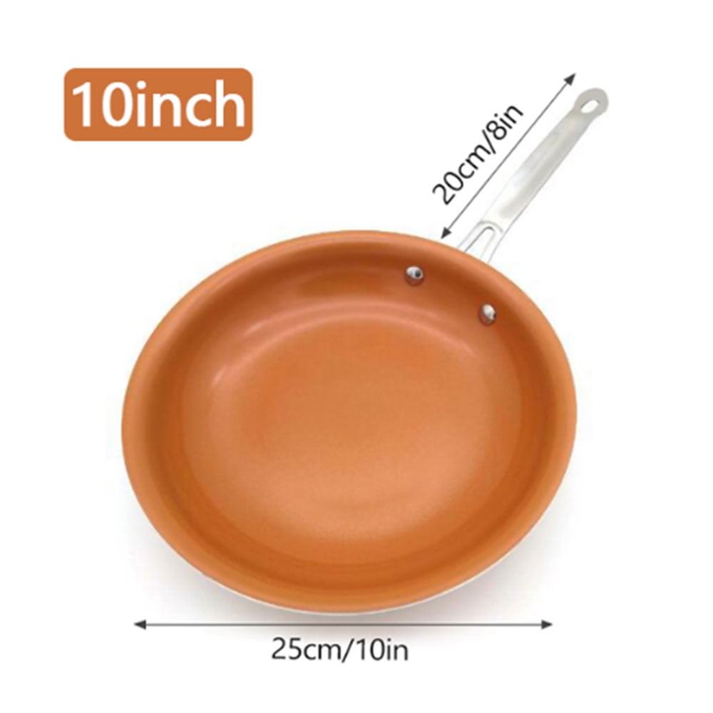 1X Non-stick Copper Frying Pan Ceramic Coating Induction cooking Oven Dishwasher 