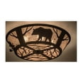 thumbnail image 2 of Meyda Tiffany 99037 Wildlife On The Loose 4 Light 22" Wide Semi Flush Ceiling Fixture -, 2 of 4