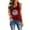Red, variant on DailyTrove Women's American Flag Graphic Sleeveless Tank - Casual V-Neck Top, Patriotic for Holidays & Outings
