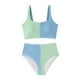 thumbnail image 3 of WILLBEST Conjuntos de Bikini Para Mujer, Trajes de Baño de Dos Piezas Con Cuello Cuadrado Fruncido, Trajes de Baño de Cintura Alta, 3 of 6