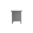 thumbnail image 3 of AFI Table d'Appoint en Bois Massif Nantucket avec Chargeur USB Ensemble de 2 Gris, 3 of 7