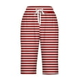 thumbnail image 3 of UPPADA Womens Shorts Casual Shorts for Women Striped Printed Sweatshorts Baggy Knee Length Short Pants Drawstring Waist Sweatshort with Pockets, 3 of 5