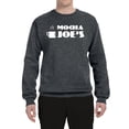 thumbnail image 2 of Mocha Joe's Coffee Stand Shop Logo | Mens Pop Culture Crewneck Graphic Sweatshirt, Charcoal, 2XL, 2 of 4