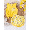 thumbnail image 2 of Bagilaanoe 2pcs Toddler Baby Girl Shorts Set Sleeveless Tank Tops + Shorts 6M 12M 18M 24M 3T Kids Casual Summer Clothes, 2 of 7