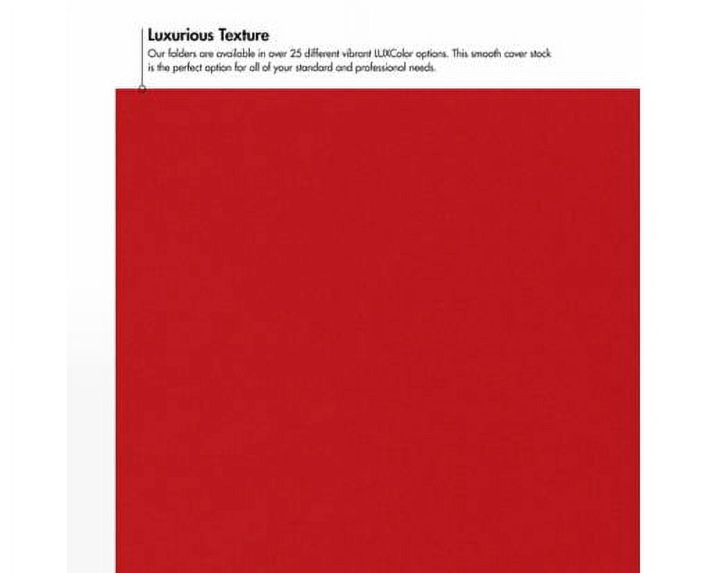 Luxpaper 9 X 12 Presentation Folder, Ruby Red, 250/Pack