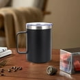 thumbnail image 4 of Zmeidao Coffee Mug, Stainless Steel Insulated Coffee Cup with Lid and Handle for Camping, Office & Travel, 4 of 7