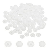 Screw Caps, 158Pcs 12mm - Plastic Self-Tapping Screw Cap Covers, Decorative Cover Hole Plug for Diameter 7-8mm Flat Phillips Screw (White)