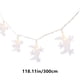 thumbnail image 3 of Guirnalda de luces LED navideñas con forma de estrella | 20 LED multicolores de color blanco cálido | Decoración navideña portátil a pilas de 3 m | Guirnalda para interiores, exteriores, fiestas,, 3 of 6