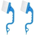 thumbnail image 1 of 2pcs Window Track Cleaning Brushes, Hand-held Groove Gap Cleaning Tools Door Track Kitchen Cleaning Brushes Set(Blue), 1 of 5