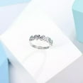 thumbnail image 2 of K-KED Fine Pt950 Real Platinum 950 Ring Women Loving Heart Engagement Ring US 6-8, 2 of 5