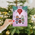 thumbnail image 3 of Tree-Free Greetings Holiday Greeting Card 12 Pack, 5x7, Cat Carolers (HP60634), 3 of 7