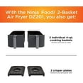 thumbnail image 6 of Restored Ninja DZ201 Foodi 6-in-1 2 Basket Air Fryer with DualZone Technology, 8 Quart Capacity and a (Dark Gray Stainless Finish) (Refurbished), 6 of 9