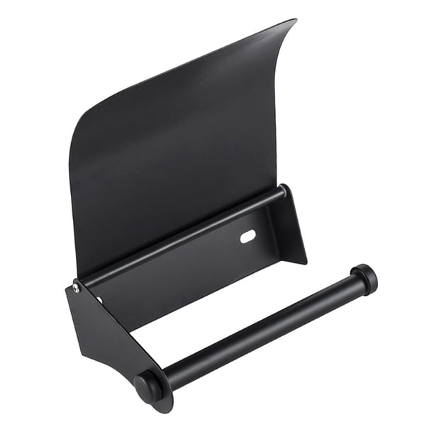 Soporte de soporte para toallas de papel de montaje en pared, duradero y fuerte pegajoso , Negro A