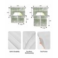 thumbnail image 5 of Vintage Sage Green Kitchen Curtains Set for Windows 3 Piece Cafe Curtains 24 Inch Length Swag Curtains Valances and Tier Set Farmhouse Florals Leaf Coastal Sweet Home Drapes for Bedroom Living Room, 5 of 6