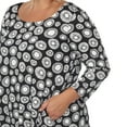 thumbnail image 5 of White Mark Women's Plus Size Printed Geometric Circle Tunic Top, 5 of 5