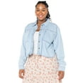 thumbnail image 3 of Celebrity Pink Women's Long Sleeve Denim Shirt, Sizes XS-4X, 3 of 5