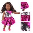 thumbnail image 4 of Gqtwoy 18 Inch Doll Clothes Christmas Dress, Glossy Doll Outfit, Holiday Dress Up Costume, Unique Design for 18 Inch Dolls, Perfect Gift for Ages 3 to 6, 4 of 6