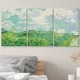 thumbnail image 2 of IDEA4WALL Wall Art Set Canvas Print Green Wheat Fields Vincent Van Gogh Classical Nature Wilderness Fine Art Multicolor Artwork for Living Room, Bedroom, Office - 24"x36"x3 Canvas, 2 of 5