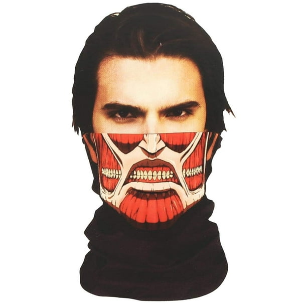 Bufanda y máscara Attack on Titan, multifuncional, Colossus Titan